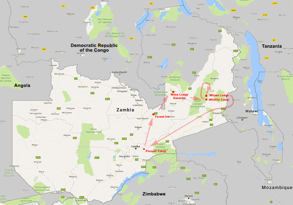 Zambia Map